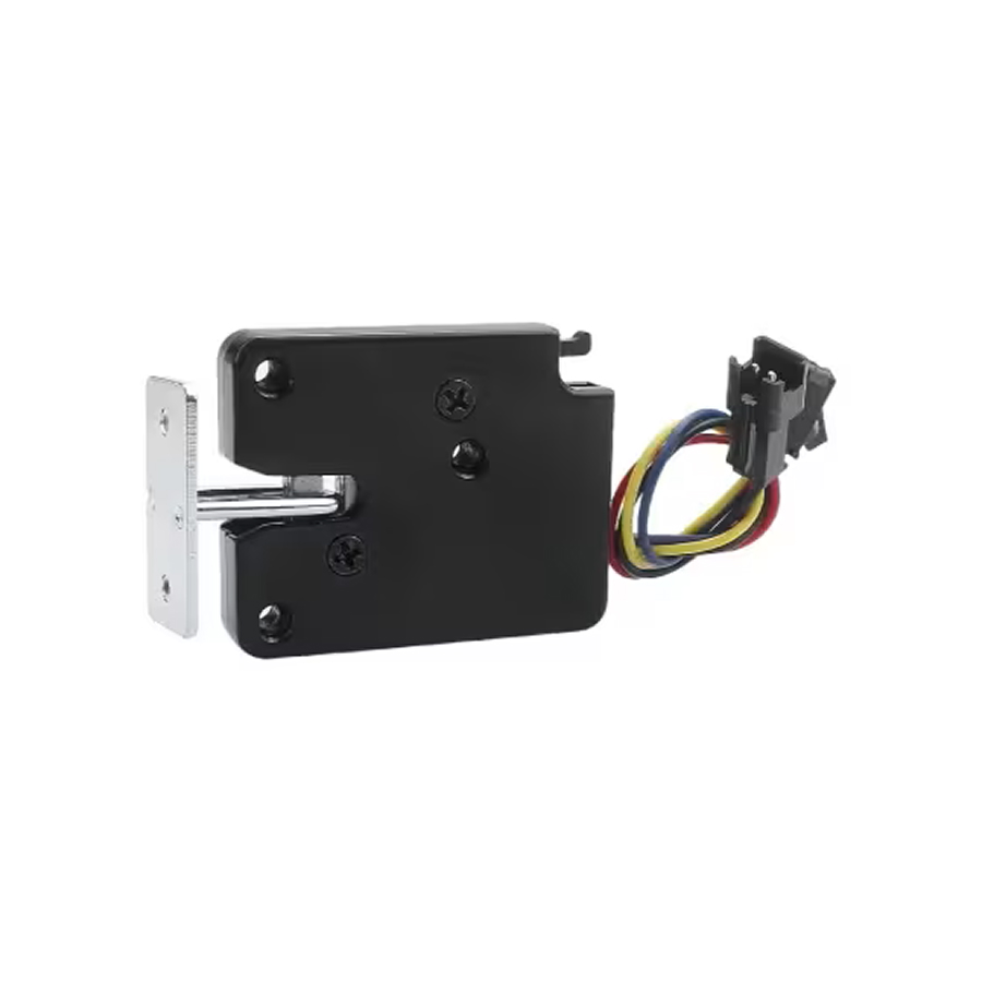 zámek skříňkový s vyhazovací pružinou a signalizací, kovové tělo 50x40x9.8 mm