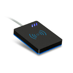 stolní duální čtečka (personifikátor), EMmarin/MIFARE/DESFire/NFC/Virtual, připojení USB