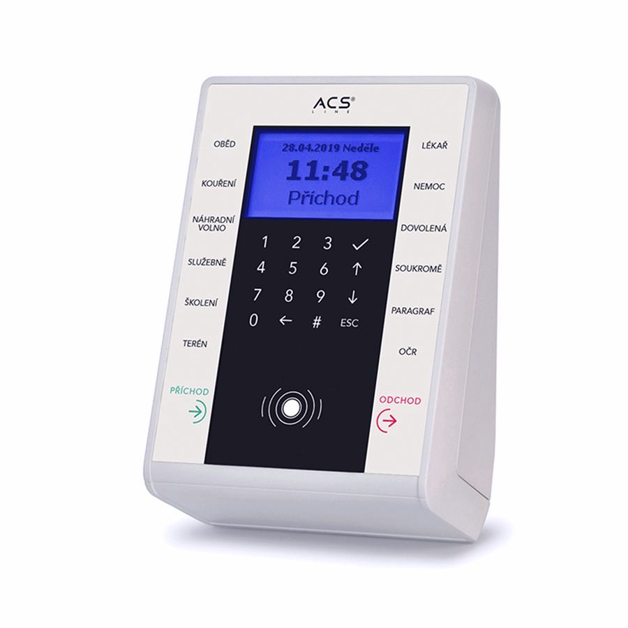 docházkový terminál - MIFARE, připojení LAN