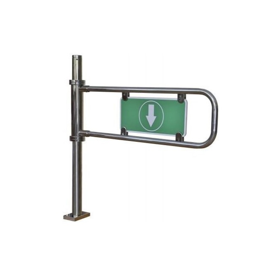 mechanická nerezová branka, automatické zavírání, rozměr 980x1020 mm