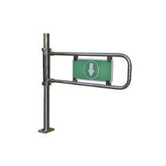 mechanická nerezová branka, automatické zavírání, rozměr 980x1020 mm