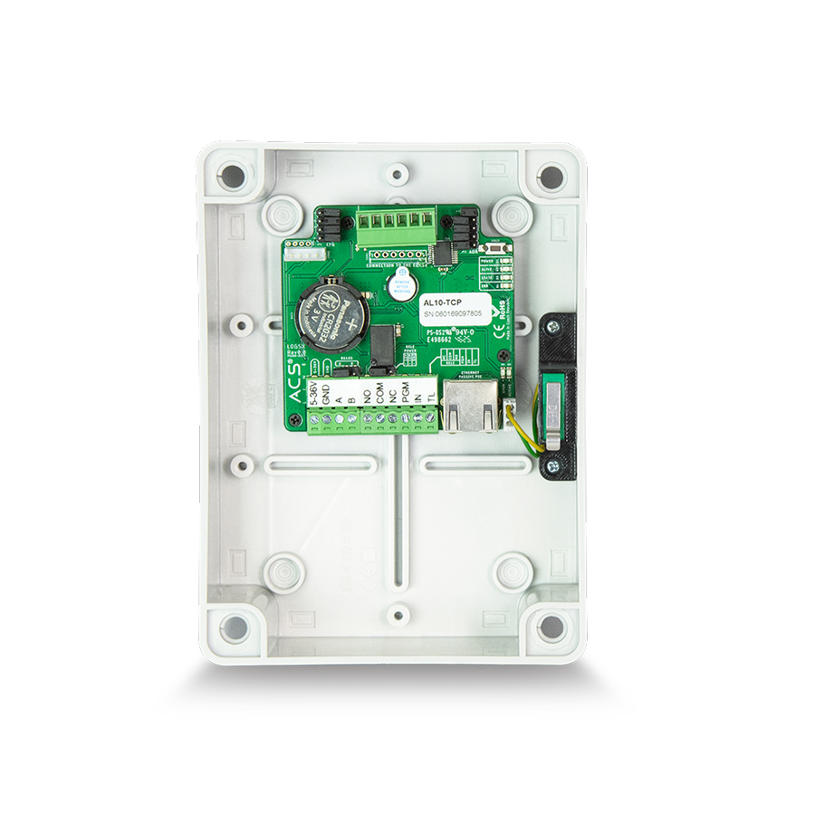 přístupová řídící jednotka pro 1 čtečku, LAN nebo RS485 připojení, krytí IP65