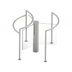 motorový rotační turniket, 1430 x 1340 x 1060 mm