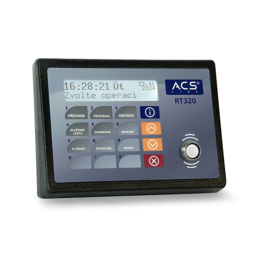 docházkový terminál - DALLAS, připojení LAN