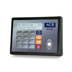 docházkový terminál s LCD displayem, 12 tlačítek, LAN připojení