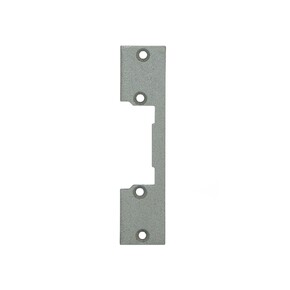 Lišta pro zámek - rovná krátká, barva šedá (110x25x3 mm)