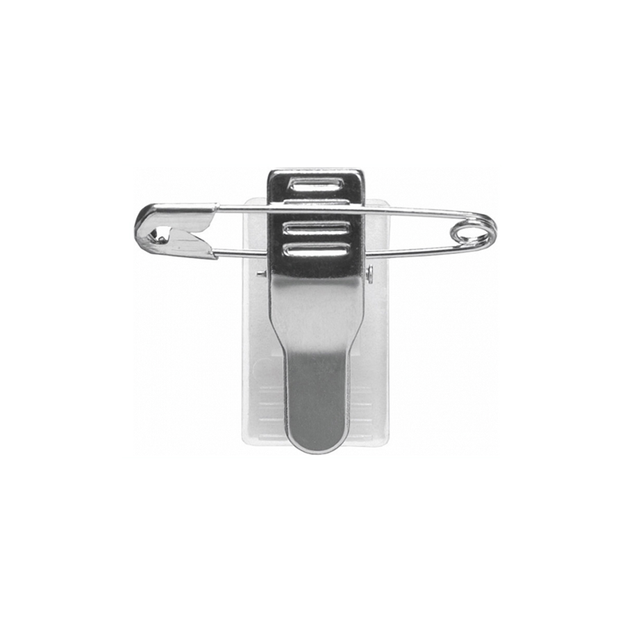 konferenční klip na kartu se špendlíkem, samolepící