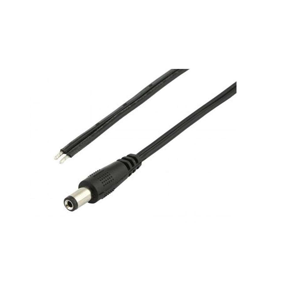 Napájecí konektor (zástrčka) 5,5/2.1, s kabelem 18 - 20 cm