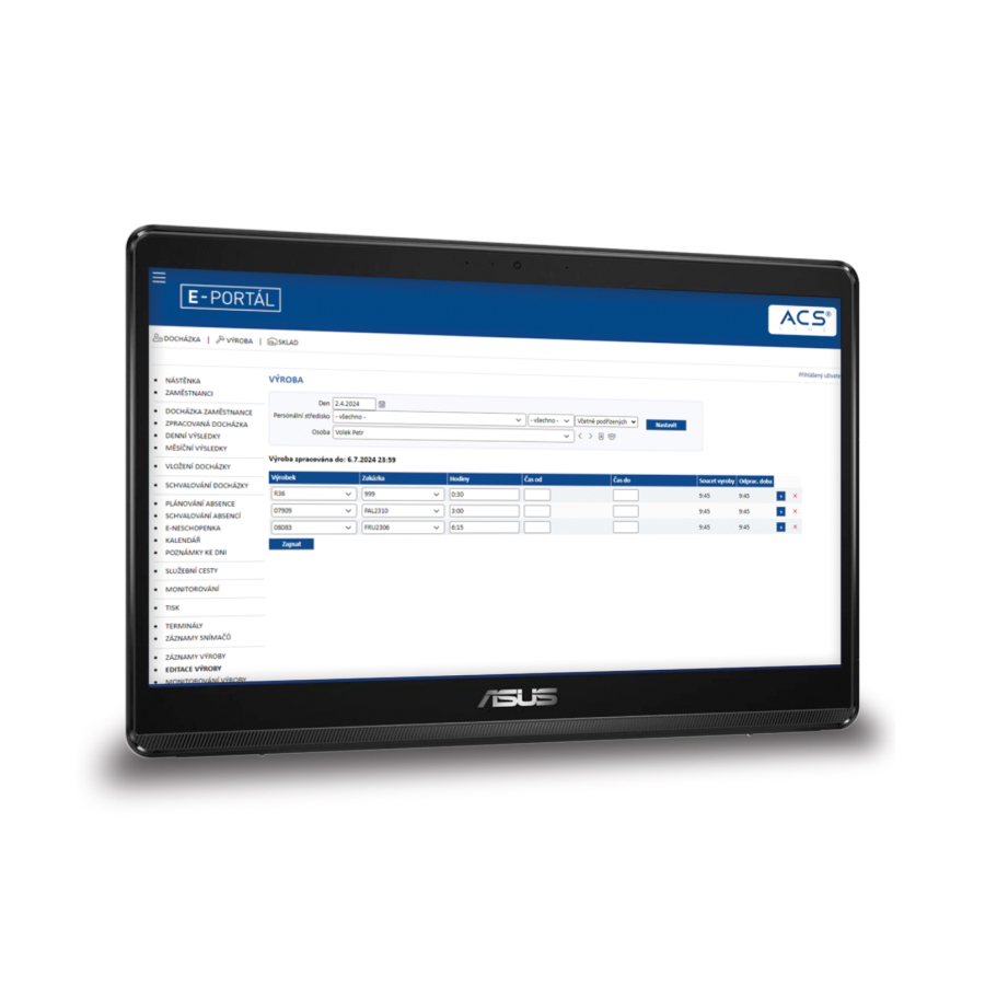 dotykový informační terminál pro jídelny nebo kiosky, více typů